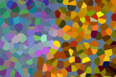 Dikey eşit olarak ayrılmış mavi ve sarı köşeli kenarlar