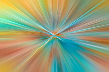 Doymuş deniz mavisi ve turuncu hareket bulanıklığı