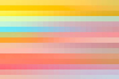 Yatay piksel ayrışması daha yoğun renklerden daha pastel renklere