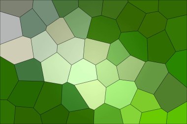 Yeşilin çeşitli tonlarıyla boyalı camları kapat