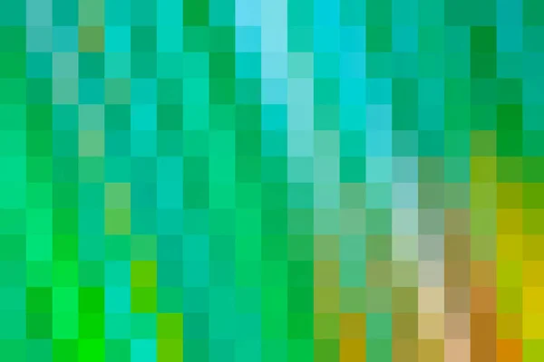 Postupné Aqua Tyrkysové Zelené Pixelové Schody — Stock fotografie
