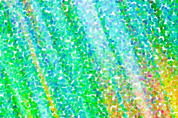 Ακτινοβολία Ανοιχτό Πράσινο Μπλε Και Πορτοκαλί Σημεία Pointilized — Φωτογραφία Αρχείου