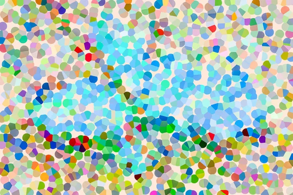 Contour bleu clair pointillé abstrait au centre. pointillisme mixte coloré — Photo
