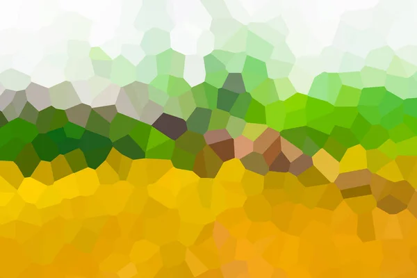 Horizontal Green Yellow White Mosaic Divide — Stock Photo, Image