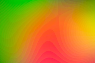 Doymuş dalgalı kırmızı, yeşil ve sarı popo.