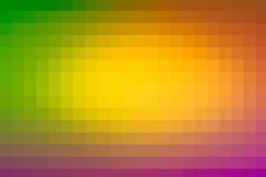 Kare spektrum modeli. Gökkuşağı renkleri