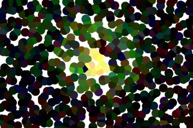 Dark pointillism with small yellow area in the center