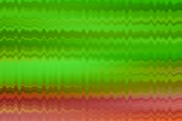 Blurred asymmetric two layered green and red abstract sound waves — 스톡 사진