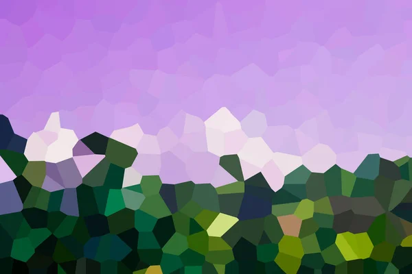 Two Horizontal Lines Violet Dark Green Mosaic — Zdjęcie stockowe