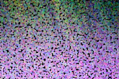 Pointillism background. Dark green top, violet center and bottom