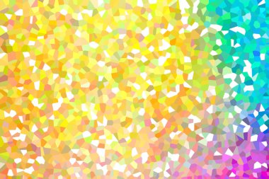 Parlayan güneşli, turkuaz ve mor kristalize mozaik