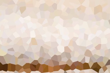 Altında kahverengi altı çizgili bej kopyalama mozaiği