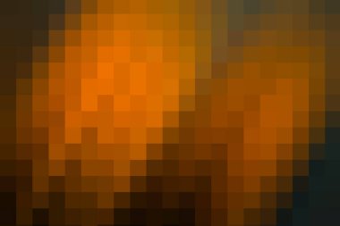 Turuncu ve siyah piksel kapağı