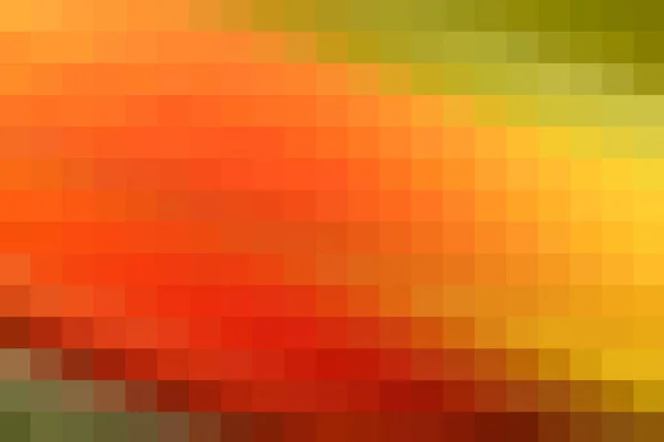 Gradient Digitális Piros Sárga Zöld Pixel Blokkok — Stock Fotó