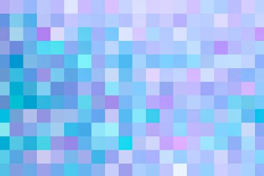 Ağ için doymuş leylak ve akuamarin geometrik kare desen