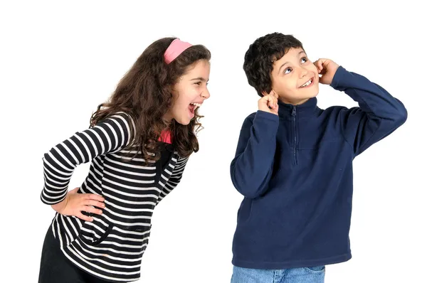 Chica gritando — Foto de Stock