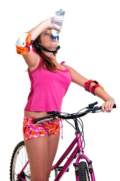 Bicycle girl — Stock Photo, Image