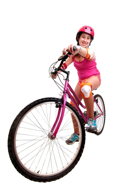 Bicycle girl — Stock Photo, Image