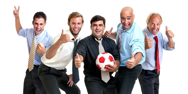 Soccer supporters — Stock Photo, Image