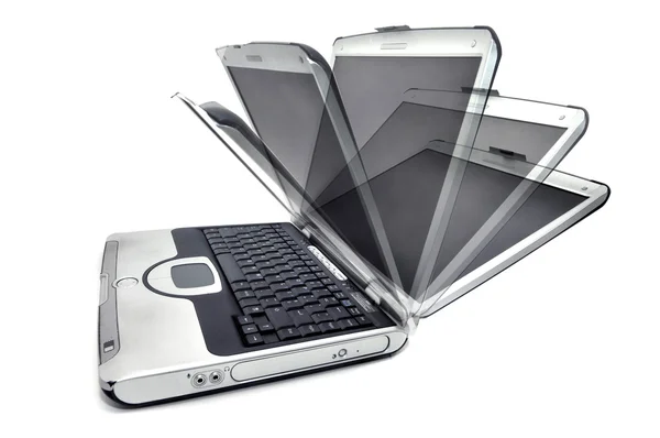 Laptop with closing top — Stock Photo, Image
