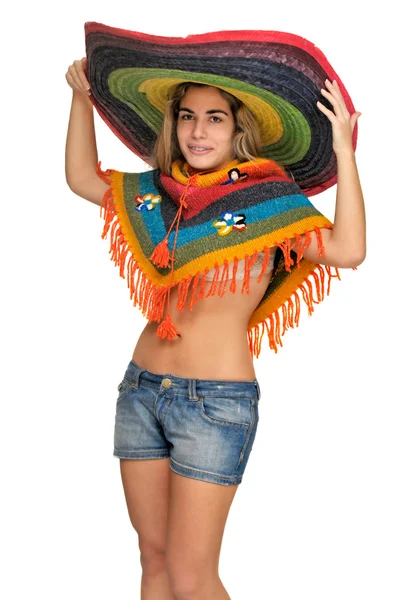 Sombrero-Mädchen — Stockfoto