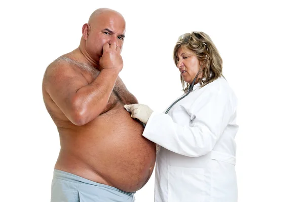 Large male patient — Stock Photo, Image