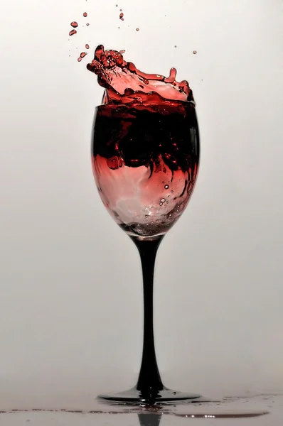 Wine glass splash — Stock Photo, Image