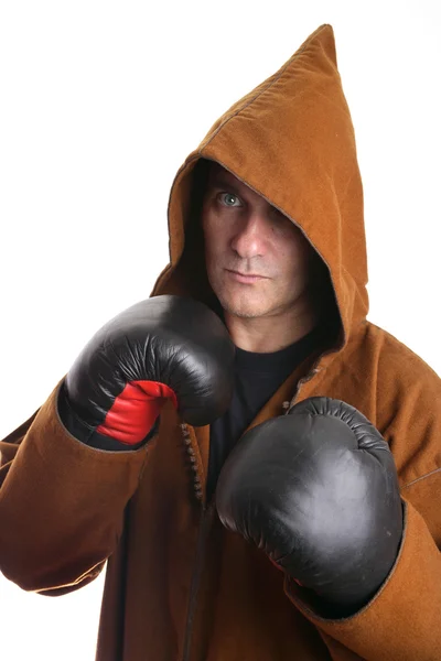 Monk iavec gants de boxe — Photo