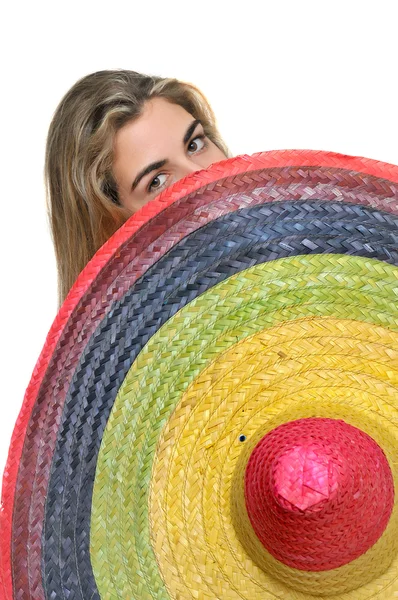 Sombrero girl — Stock Photo, Image