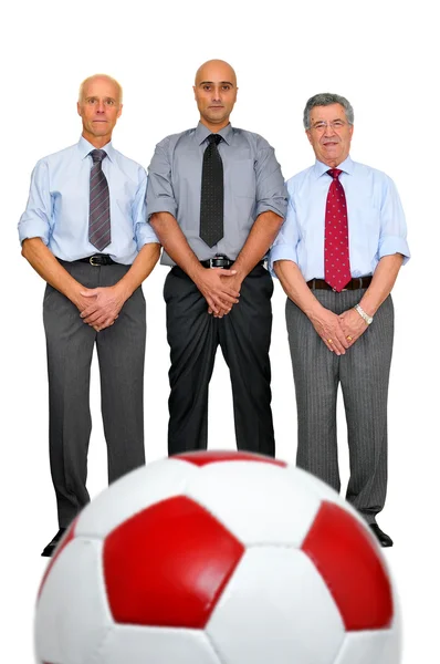 Soccer in the office — Stock Photo, Image