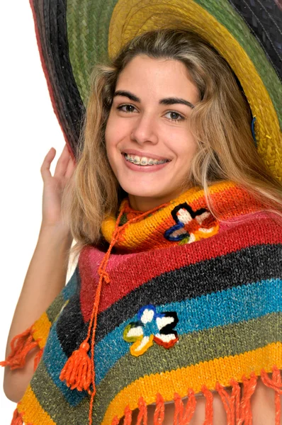 Sombrero girl — Stock Photo, Image