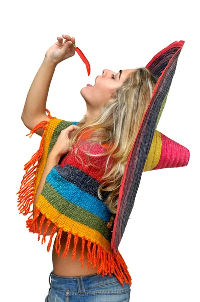 Sombrero-Mädchen — Stockfoto