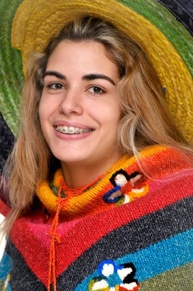 Sombrero-Mädchen — Stockfoto