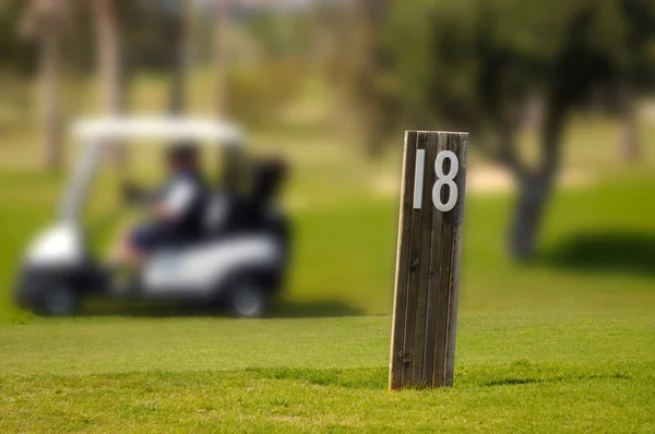 Eighteen hole — Stock Photo, Image