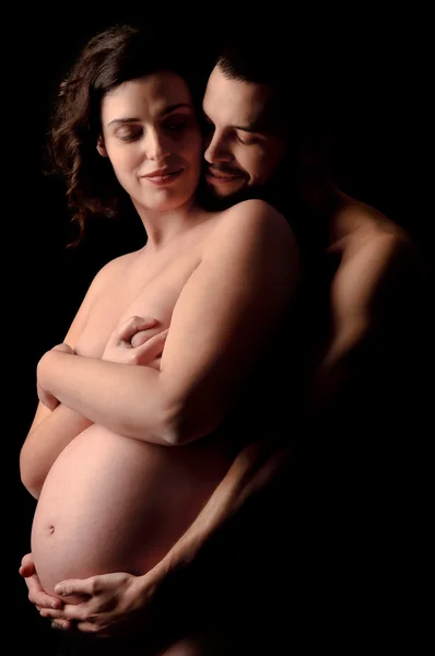 Pregnant couple — Stock Photo, Image