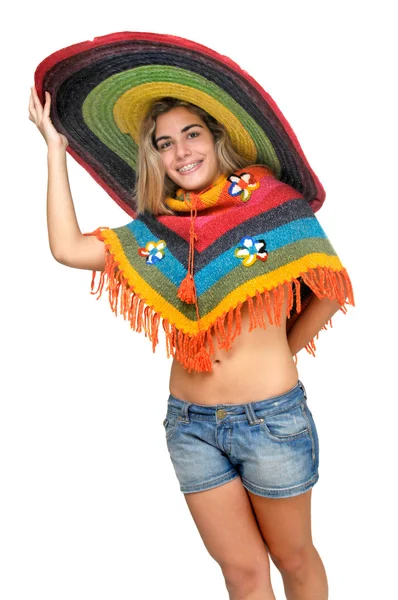 Sombrero-Mädchen — Stockfoto