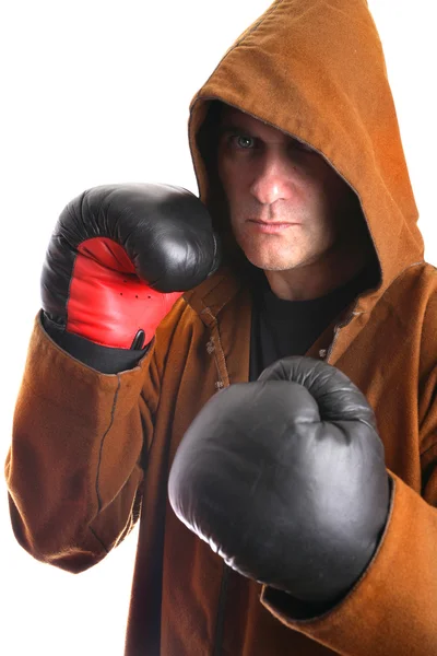 Mnich iwith Boxerské rukavice — Stock fotografie