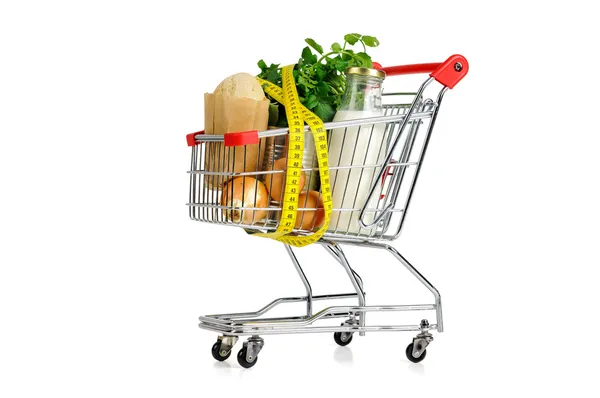 Shopping cart låg kostnad — Stockfoto