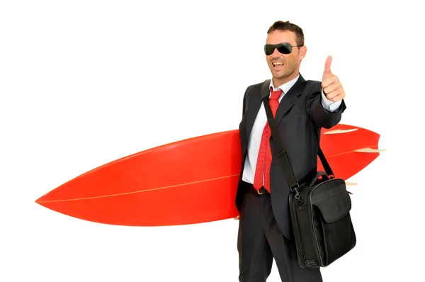 Surf hombre de negocios —  Fotos de Stock