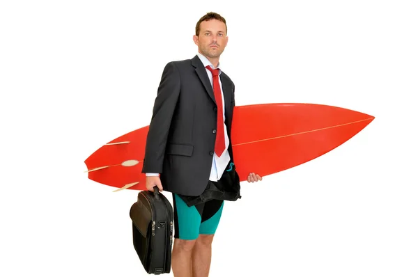 Zakelijke surfer — Stockfoto
