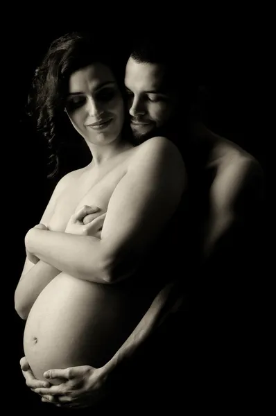 Pregnant couple — Stock Photo, Image