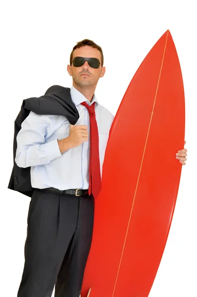 Zakelijke surfer — Stockfoto