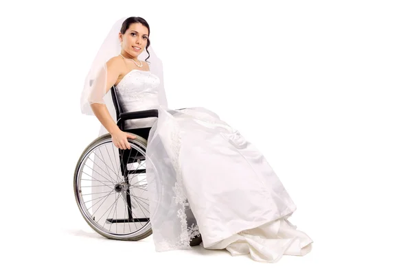 Handicap bruid — Stockfoto