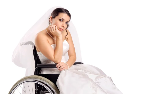 Handicap bruid — Stockfoto