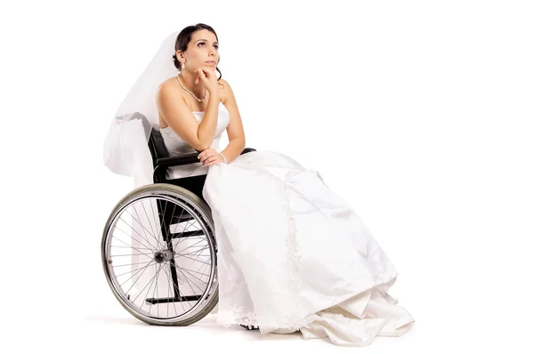 Sposa disabile — Foto Stock