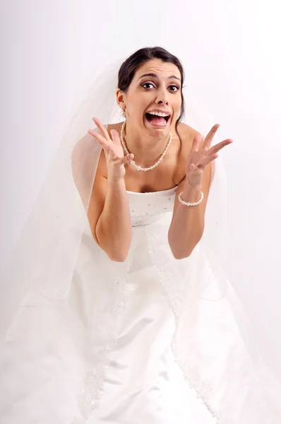 Bride's fear... — Stock Photo, Image