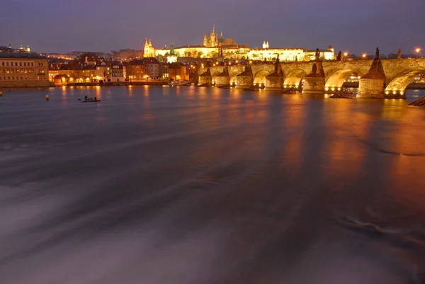Geceleri Prag — Stok fotoğraf