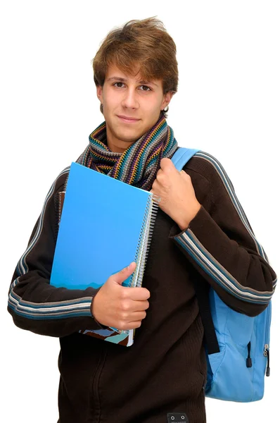 Felice giovane studente — Foto Stock