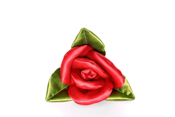Silk rose — Stock Photo, Image