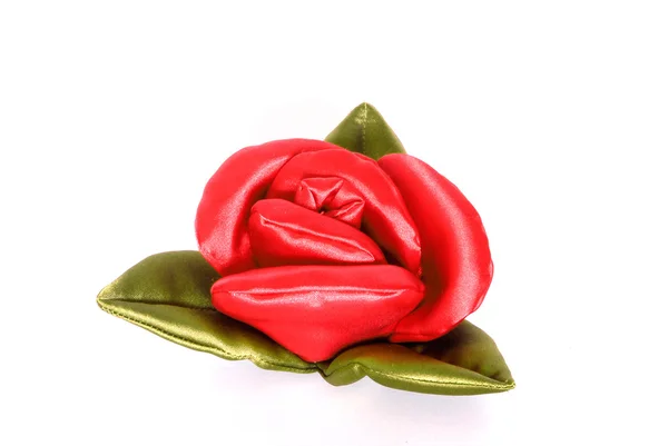 Silk rose — Stock Photo, Image